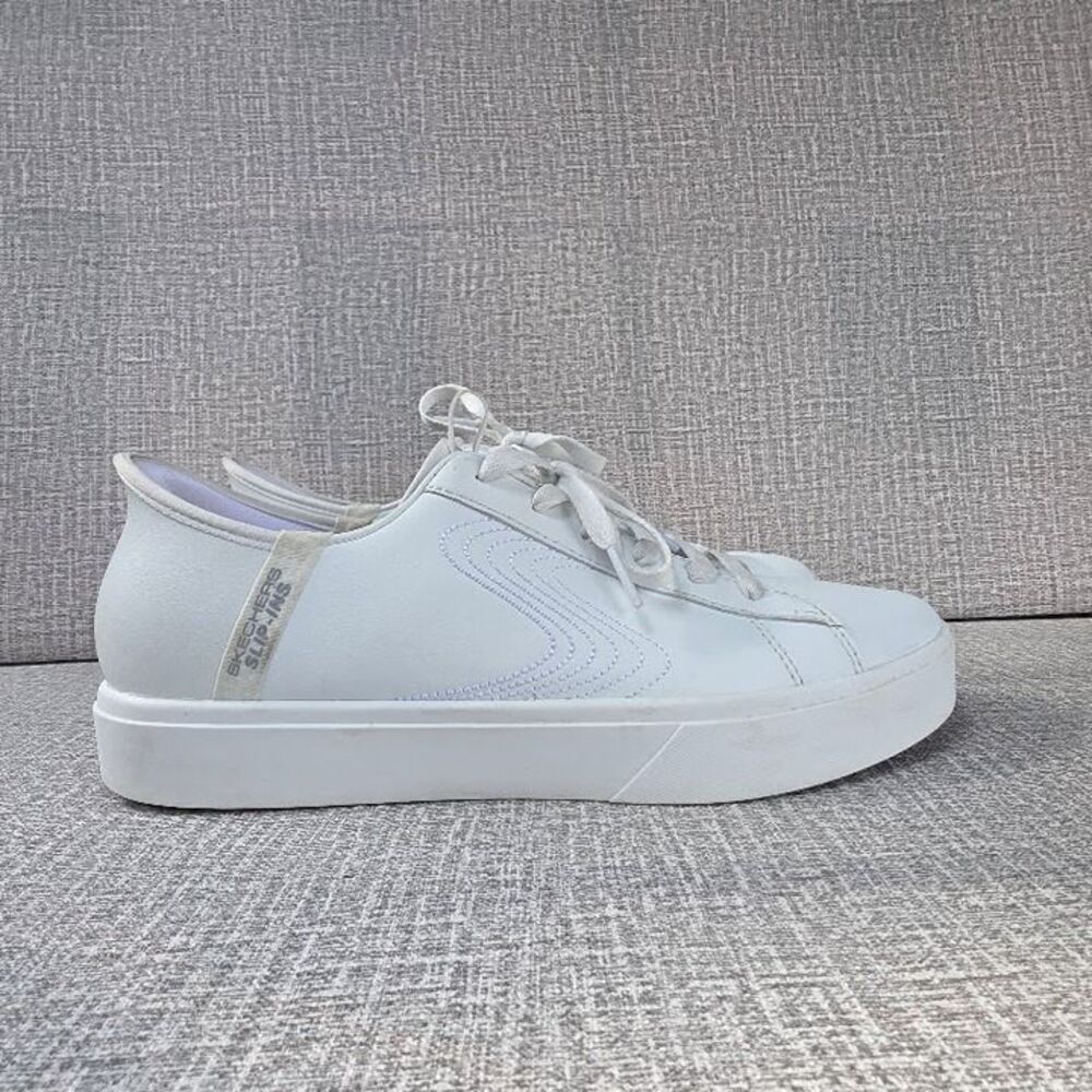 Skechers Hands Free Slip-Ins Eden LX Royal Stride White Sneakers Size 9.5